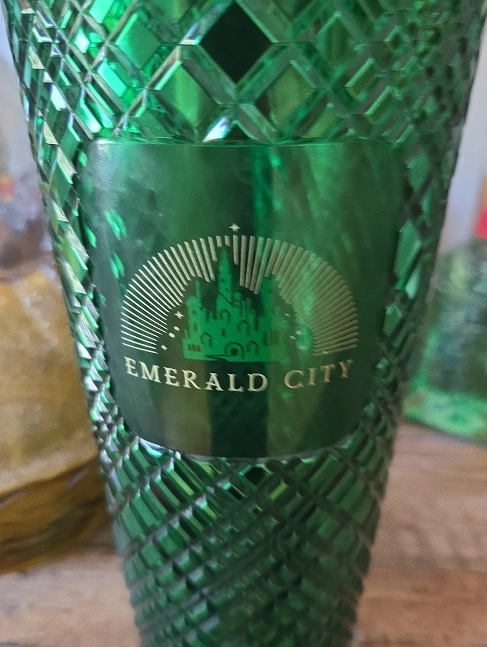 Starbucks textured lattice